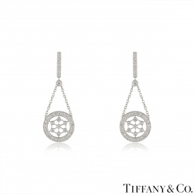 Tiffany & Co. Platinum Diamond Voile Earrings